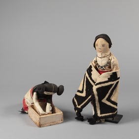 Pueblo, Two Dolls, ca. 1955