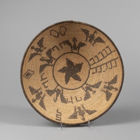 Apache, Basket with Eagle Designs