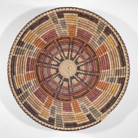 Peggy Rae Black, Polychrome Basketry Plaque