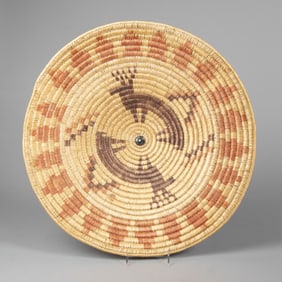 Diné (Navajo), Basketry Plaque, ca. 1985