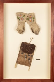 Plateau, Gauntlets, 1920 + Hunting Bag, 1900