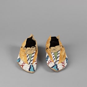 Possibly Apache, Pair of Moccasins, ca. 1895