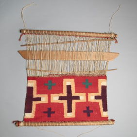 Diné (Navajo), Sampler with Crosses, ca. 1890