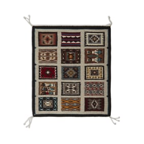 Diné (Navajo), Sampler Rug, ca. 2000