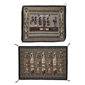 Laverne Barber, Two Pictorial Rugs