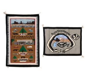 Diné (Navajo), Pair of Pictorial Weavings