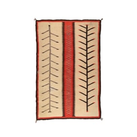 Diné (Navajo), Tree of Life Pictorial Rug, ca. 1915