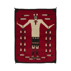 Diné (Navajo), Yei Pictorial Rug, ca. 1930