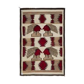 Diné (Navajo), Pictorial Weaving, ca. 1935 - 1945