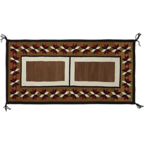 Diné (Navajo), Double Saddle Blanket, ca. 1950