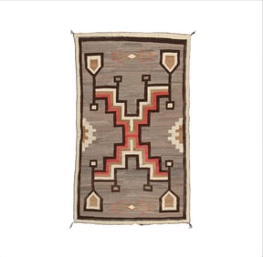Diné (Navajo), Early Storm Pattern Rug, ca. 1915 - 1920
