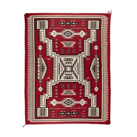 Diné (Navajo), Klagetoh Storm Pattern Rug, ca. 1985