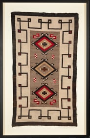 Diné (Navajo), Crystal Rug, ca. 1940