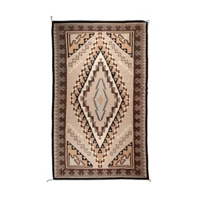 Mae John Begay, Two Grey Hills Rug, ca. 1985