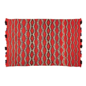 Diné (Navajo), Three Ply Germantown Blanket, ca. 1890