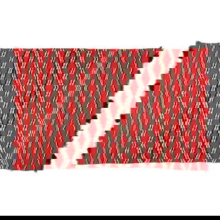 Diné (Navajo), Three Ply Germantown Blanket, ca. 1890: Diné (Navajo)Three Ply Germantown Blanket, ca. 1890wool, natural and aniline dyes45 1/4 x 72 7/8 in. (114.9 x 185.1 cm.) Private Collection, Colorado