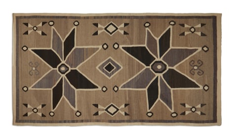 Diné (Navajo), Rug with Twin Stars, ca. 1940