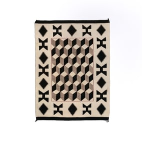 Diné (Navajo), Geometric Design Rug, ca. 1950