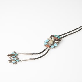 Zuni, Bolo with Inlaid Deer, ca. 1935