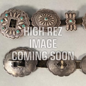 Diné (Navajo), Two Concho Belts, ca. 1955