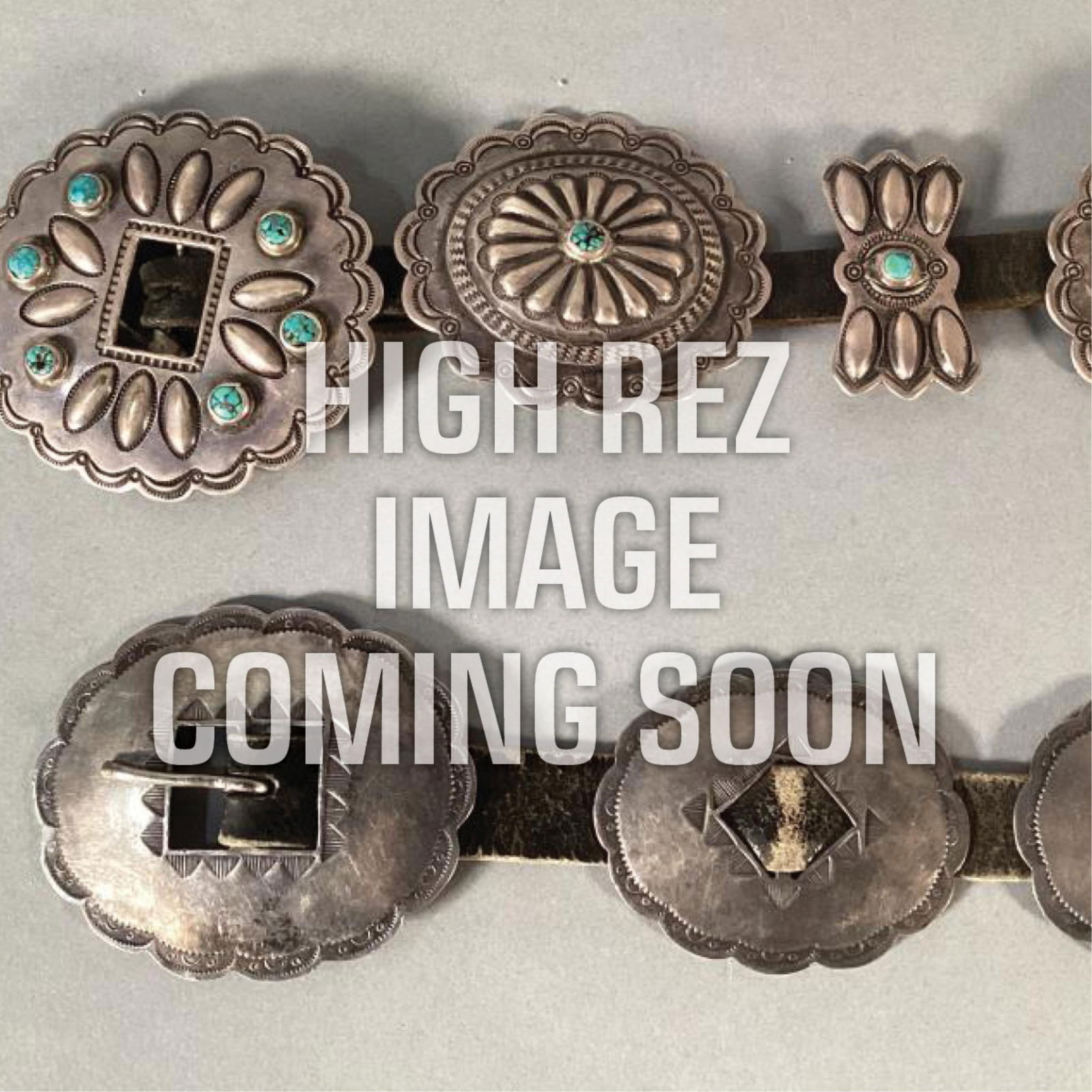 Diné (Navajo), Two Concho Belts, ca. 1955 (1 of 2)