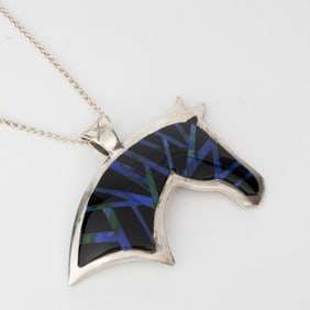 Ben Nighthorse Campbell, Horse Head Pendant, ca. 1985