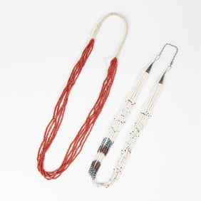 Kewa (Santo Domingo), Two Heishi Necklaces