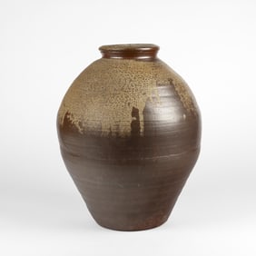 Willem Gebben, Large Brown and Tan Vase