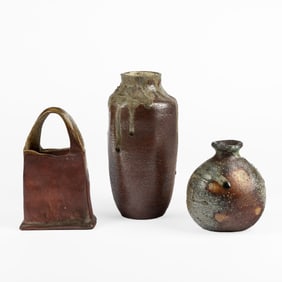 Japanese, Group of Three Ceramic Vases