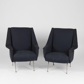 Attributed to [Marco Zanuso], Pair of "Archie" Chairs, ca. 1950