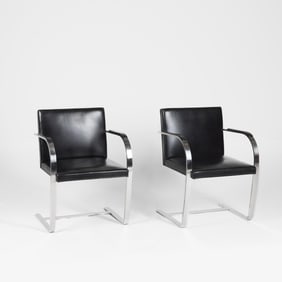 Mies van der Rohe, Set of Ten Brno Flat Bar Chairs