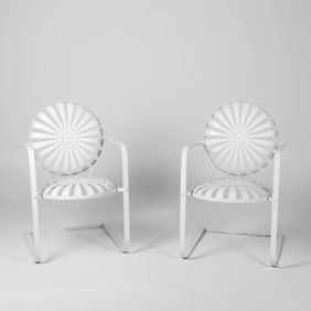 Françoise Carré, Pair of French Bouncer Chairs, ca. 1945
