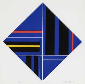 Ilya Bolotowsky, Blue Diamond (Polygon), 1979