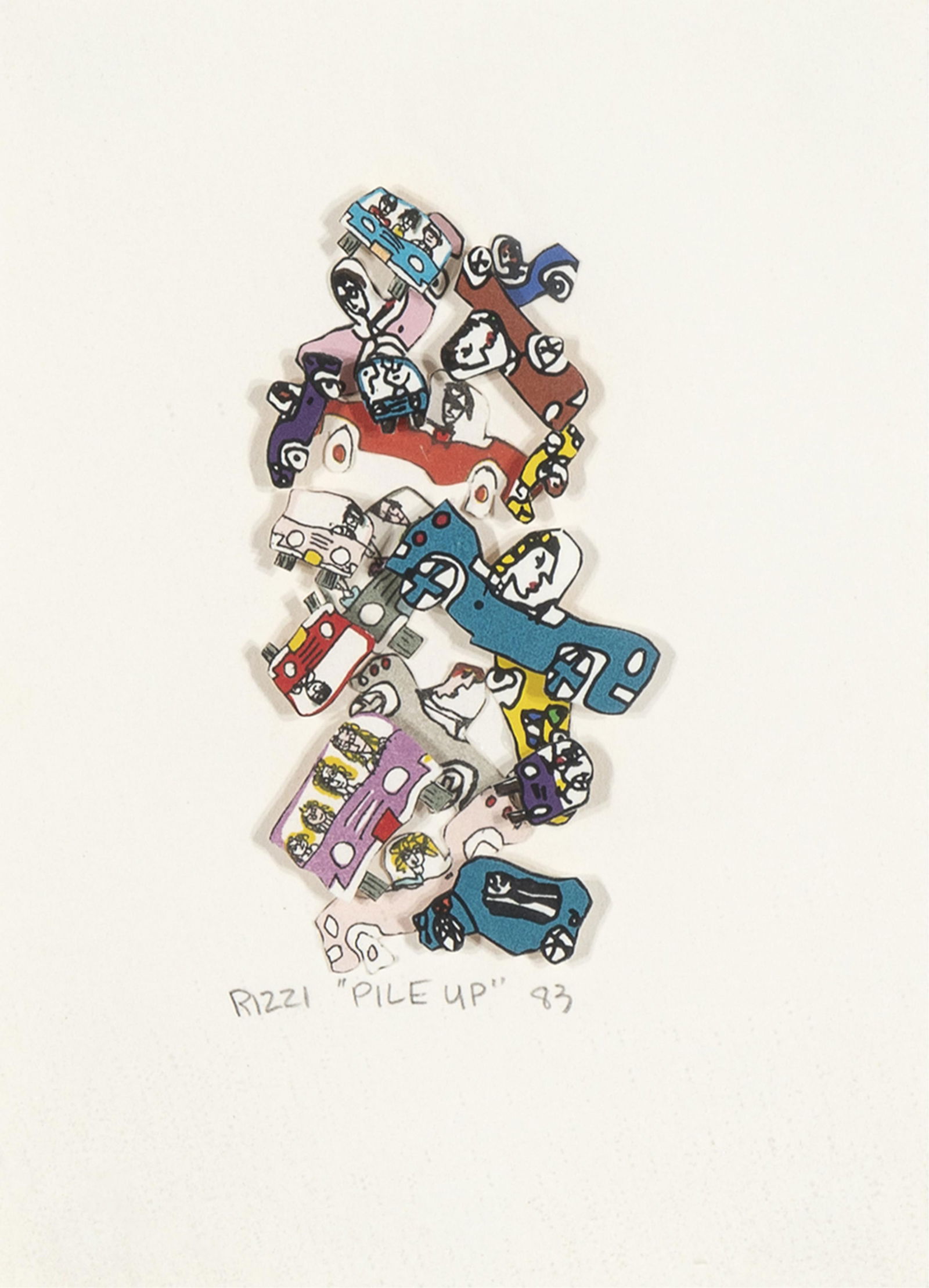 James Rizzi, Pile Up, 1983 (1 of 2)