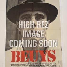 Joseph Beuys, German 1921 - 1986, Joseph Beuys Exhibition Poster, 1974, offset lithograph, 56 7/8 x