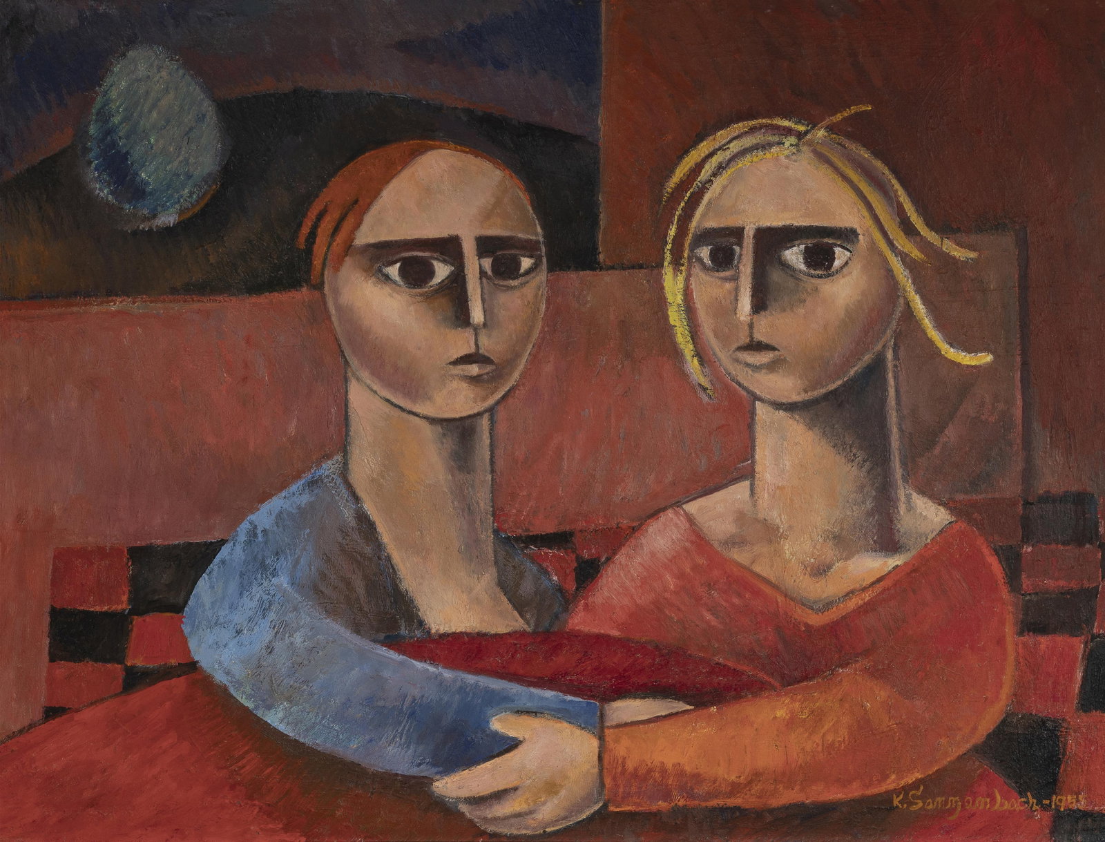 Keith Sanzenbach, Three Soldiers, 1955 (1 of 3)