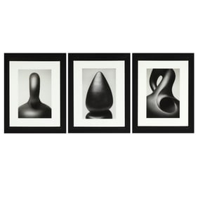 Addison Doty, Group of Three Prints: Christine Nofchissey McHorse ceramic sculptures, 2013