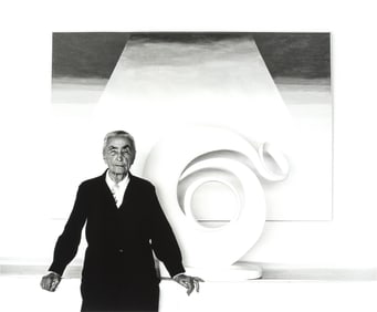 Myron Wood, Miss O'Keeffe Standing, Abiquiu, New Mexico, 1980