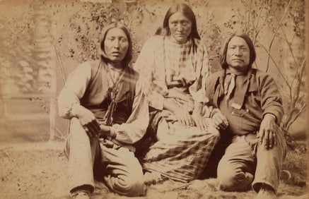 Baker & Johnston, Painting Horse and Sister (with unidentified man), ca. 1880