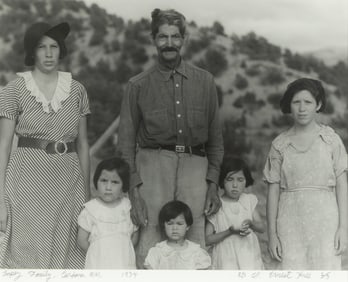 Ernest Knee, Lopez Family, Cordova, New Mexico, 1934