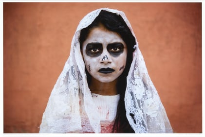 William Frej, Young Catrina, Diá de los Muertos, Oaxaca, Mexico, 2014