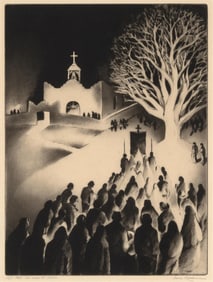 Gene Kloss, Night Mass at Our Lady of Dolores, 1937