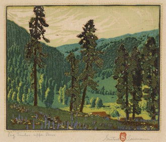 Gustave Baumann, Big Timber Upper Pecos, 1924