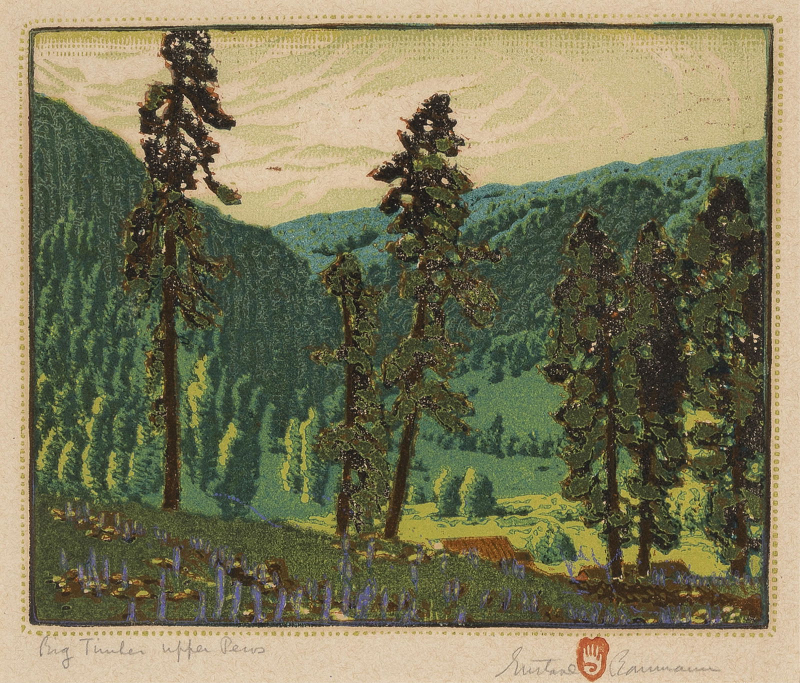 Gustave Baumann, Big Timber Upper Pecos, 1924 (1 of 3)