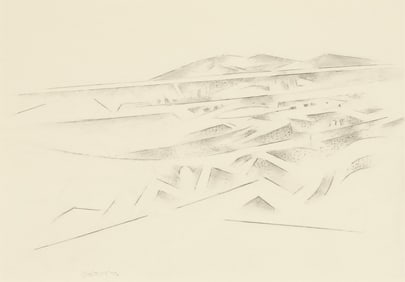 Andrew Dasburg, Untitled (Arroyo Hondo Valley), 1972