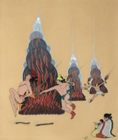 Quincy Tahoma, Navajo Fire Dance, 1946