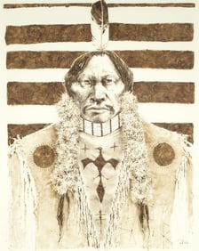 Paul Pletka, Untitled (Ceremonial Native Warrior)