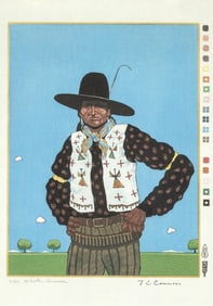 T. C. Cannon, Turn of the Century Dandy, 1976