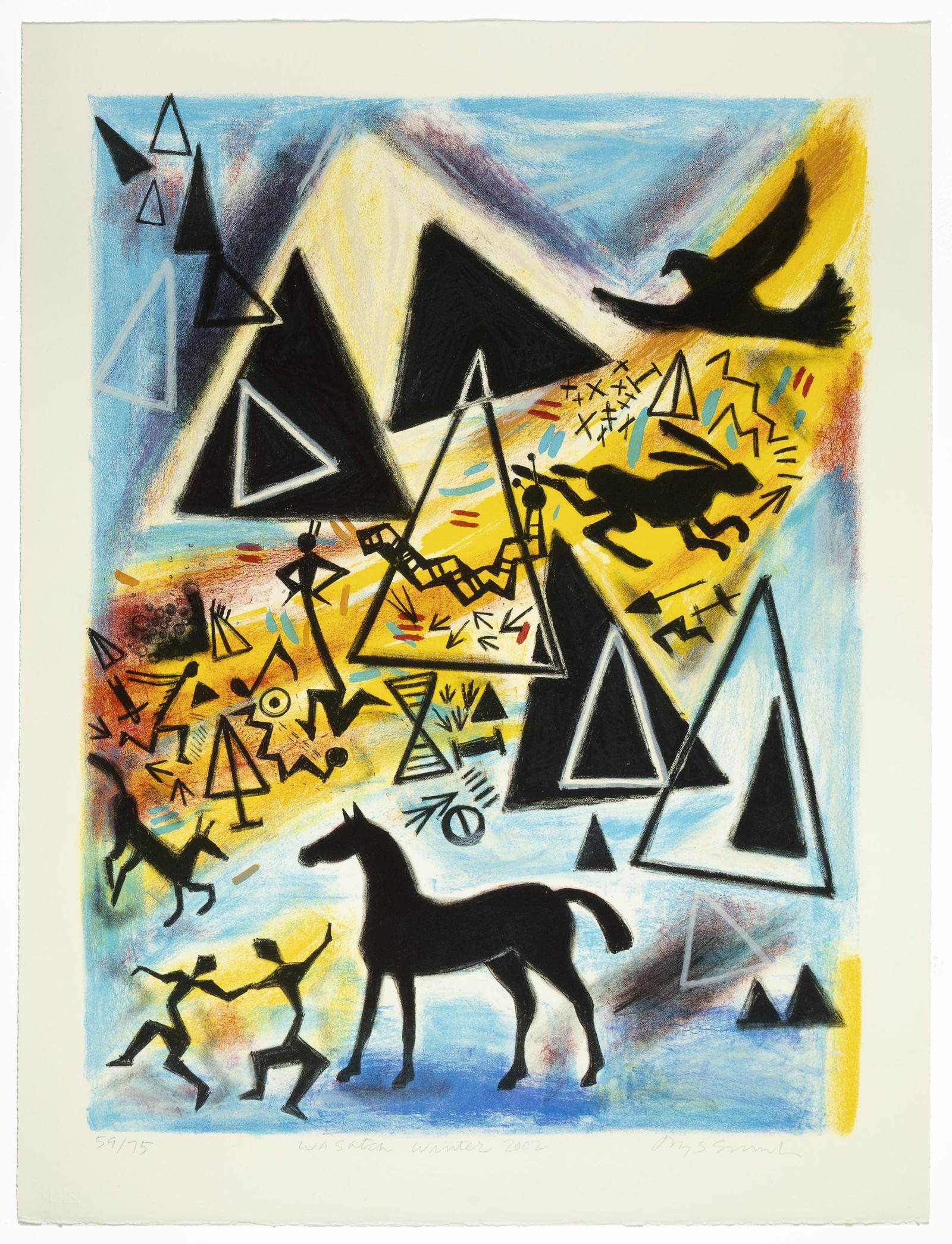 Jaune Quick-to-See Smith, Wasatch Winter, 2002 (1 of 2)