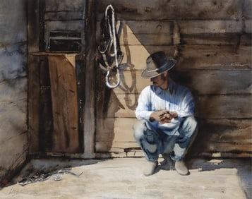 William Matthews, Untitled (Resting Cowboy)